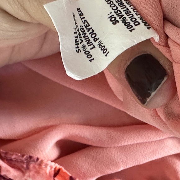 Ramy Brook Blouse Womens Large Pink Raquel Long Sleeve Top Feminine Boho Tie Dye - Picture 7 of 7